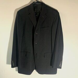 POLO RALPH LAUREN Corneliani VIRGIN‎ WOOL BLAZER MADE IN ITALY Black Sz 42 MINT